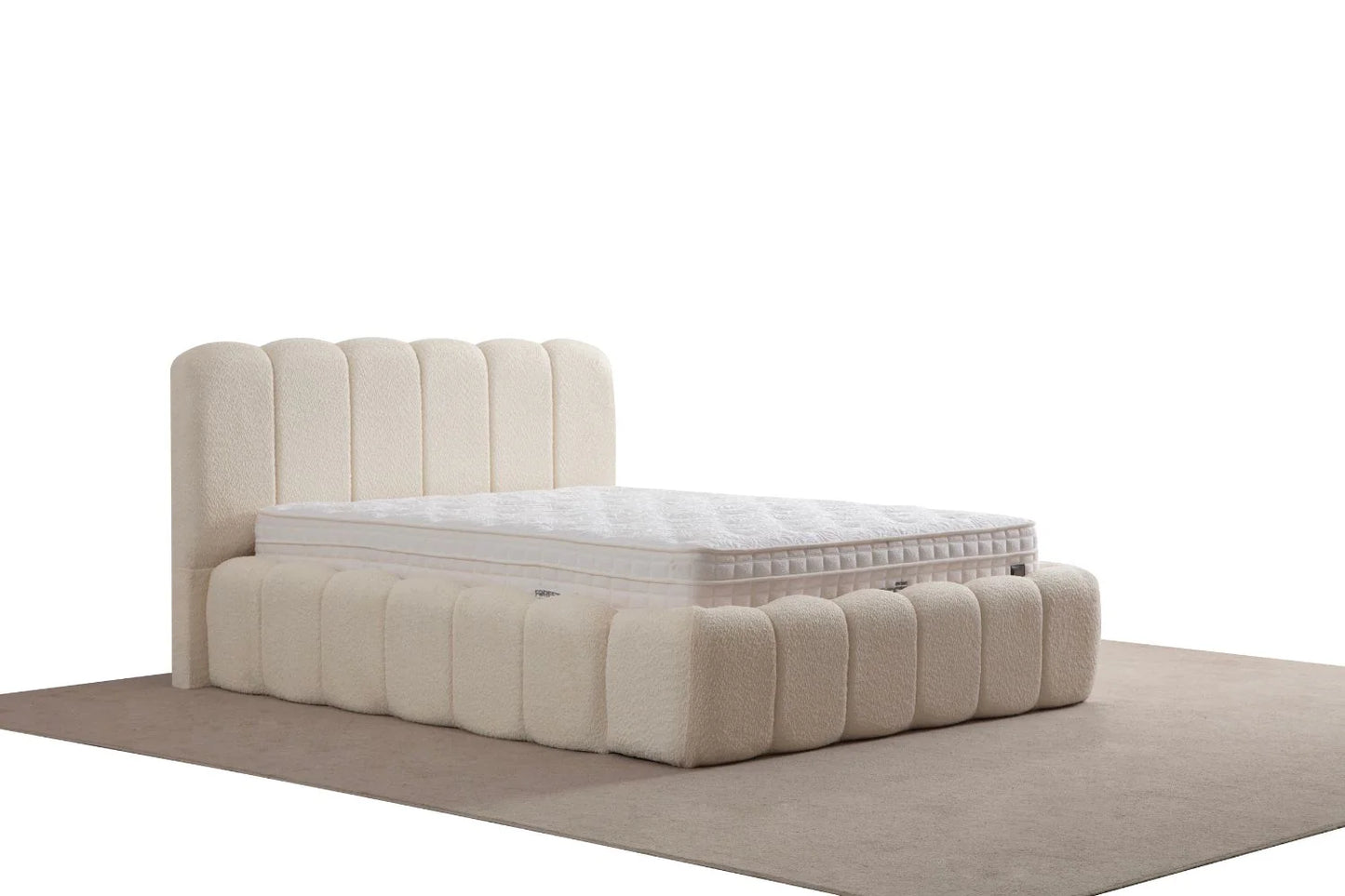 LIT COFFRE ALYA CHENILLE blanc