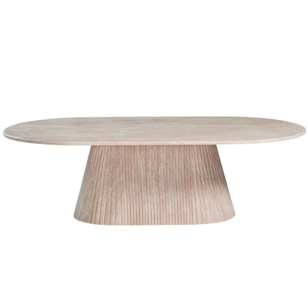 Table basse oval Kimberly Beige