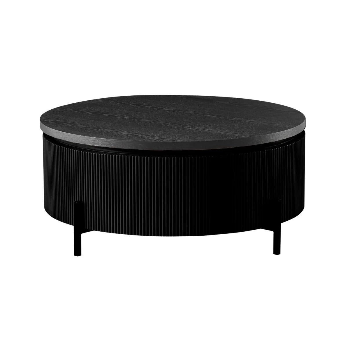 Table basse Foster Ct Black ronde