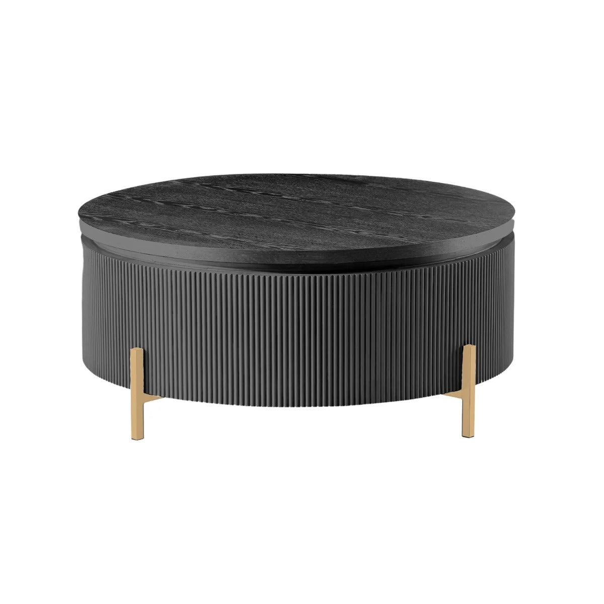 Table basse Foster Ct Black ronde