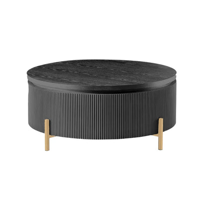 Table basse Foster Ct Black ronde