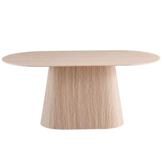 Table à manger oval Kimberly Beige